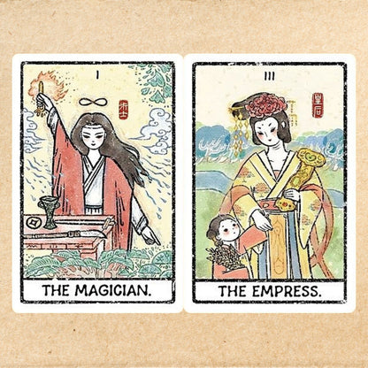 Discover the China Doll Tarot Standard—hand-drawn art, cultural symbolism, and intuitive guidance in one meaningful 78-card deck. Perfect for readers seeking clarity and emotional balance.