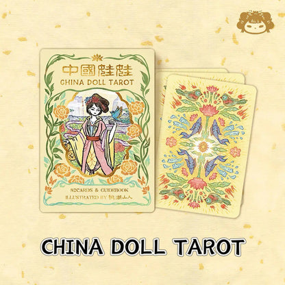 Discover the China Doll Tarot Standard—hand-drawn art, cultural symbolism, and intuitive guidance in one meaningful 78-card deck. Perfect for readers seeking clarity and emotional balance.