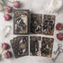 Unlock wisdom through the Dark Ray Tarot DELUXE, a 78-card deck in bold black, white, and gold tones designed for intuitive readings, clarity, and spiritual growth.