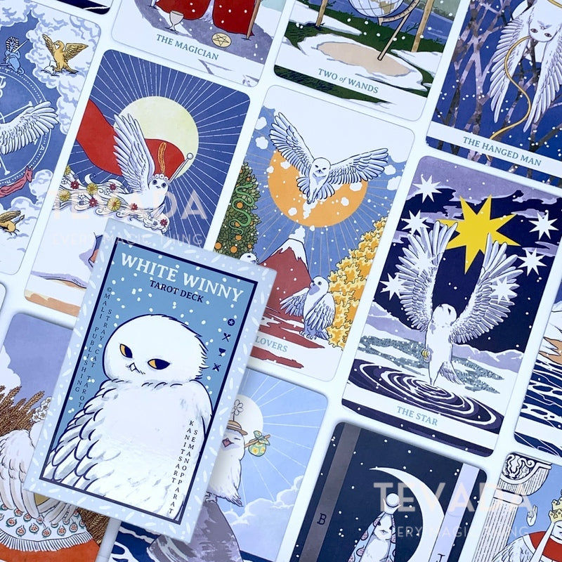 Discover the enchanting White Winny Tarot &amp; Super Moon Tarot combo set! Personalized guidance with whimsical characters and intuitive insights. Perfect for beginners &amp; seasoned readers.