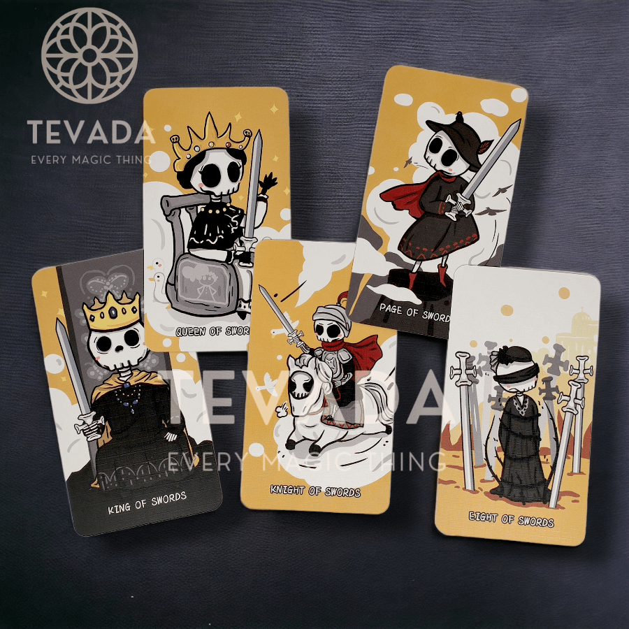 Dive into the mystical world of the Diary of Skeleton Tarot. Cute, pocket-friendly, and profound. Makes Cartoon Tarot reading a unique, magical journey