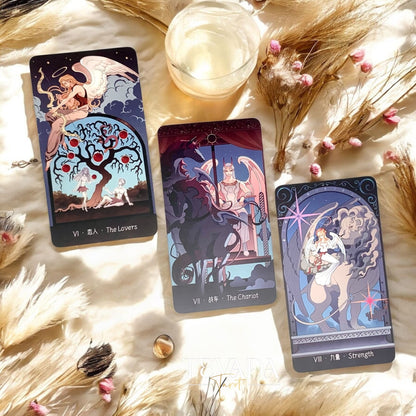 Explore the Dreamy Wings Tarot, a fantasy-inspired 78-card deck revealing light, shadow, and self-discovery. A magical tool for intuitive readings and deep personal guidance.