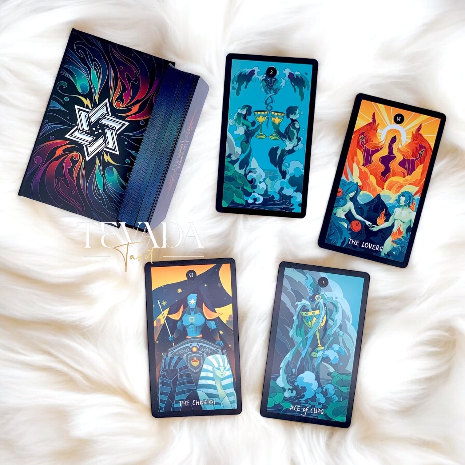 Unveil the Elemental Strength Tarot. This 78-card deck captures fire water air and earth through symbolic colors and pure elemental energy offering balance wisdom and clarity for your spiritual journey.