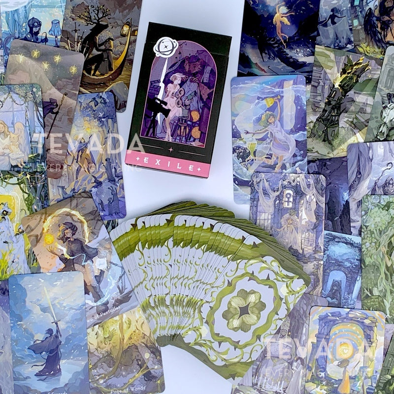 Unveil your destiny with the Exile Tarot AWAKEN Edition. 78 captivating cards with awakened eyes guide you on a journey of self-discovery. Embrace intuition and unlock your potential.