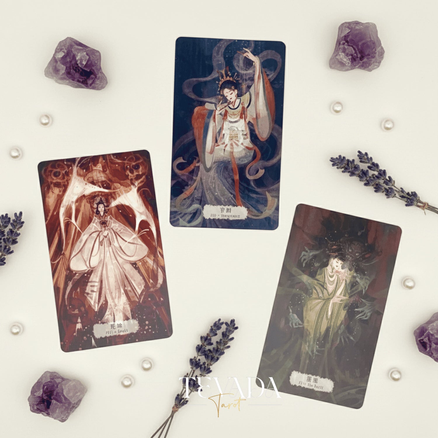 Explore intuitive guidance with the Fabled Cloudland Tarot Deck DELUXE, a 78-card Chinese mythology tarot featuring flowing art, celestial figures, and symbolic wisdom.