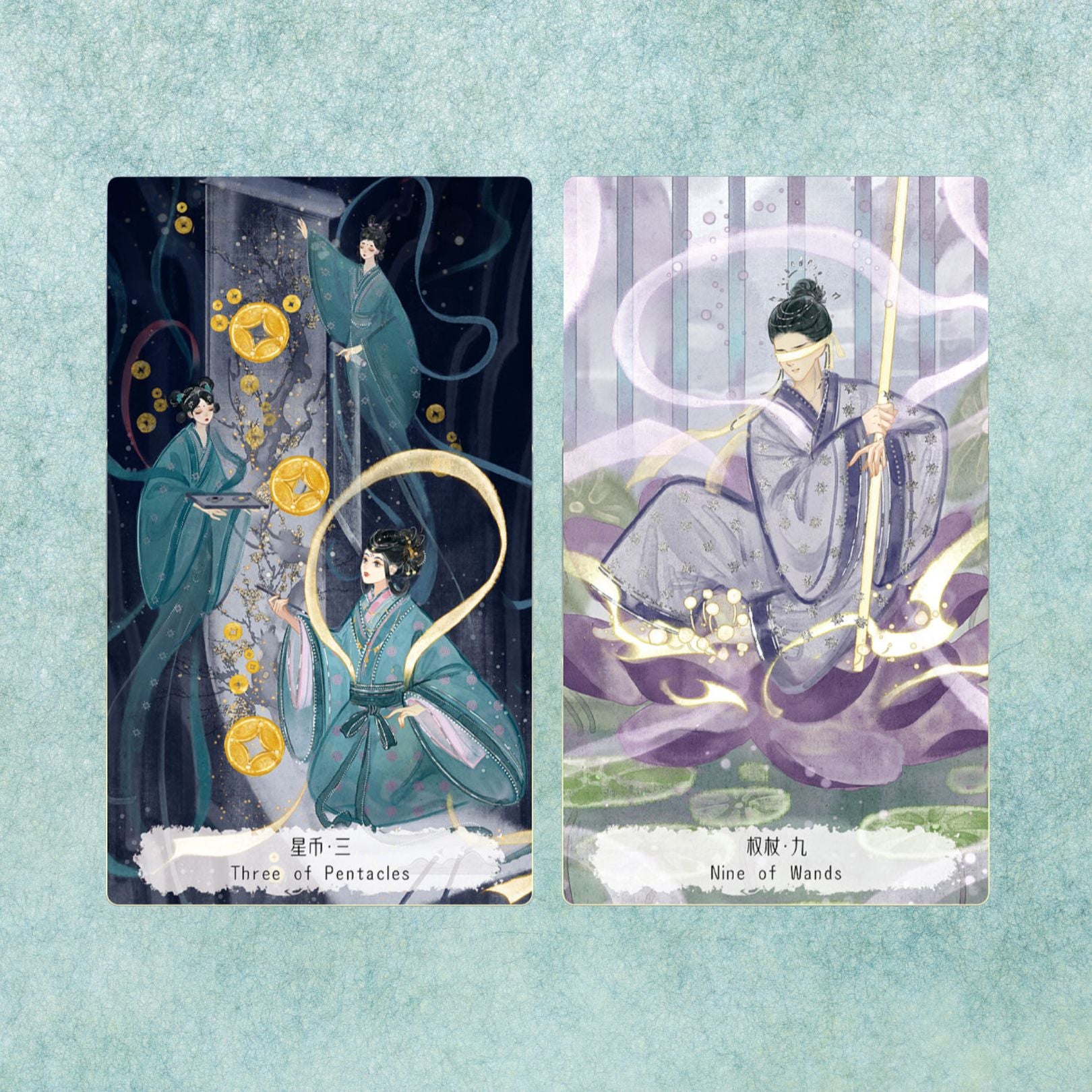 Explore intuitive guidance with the Fabled Cloudland Tarot Deck DELUXE, a 78-card Chinese mythology tarot featuring flowing art, celestial figures, and symbolic wisdom.