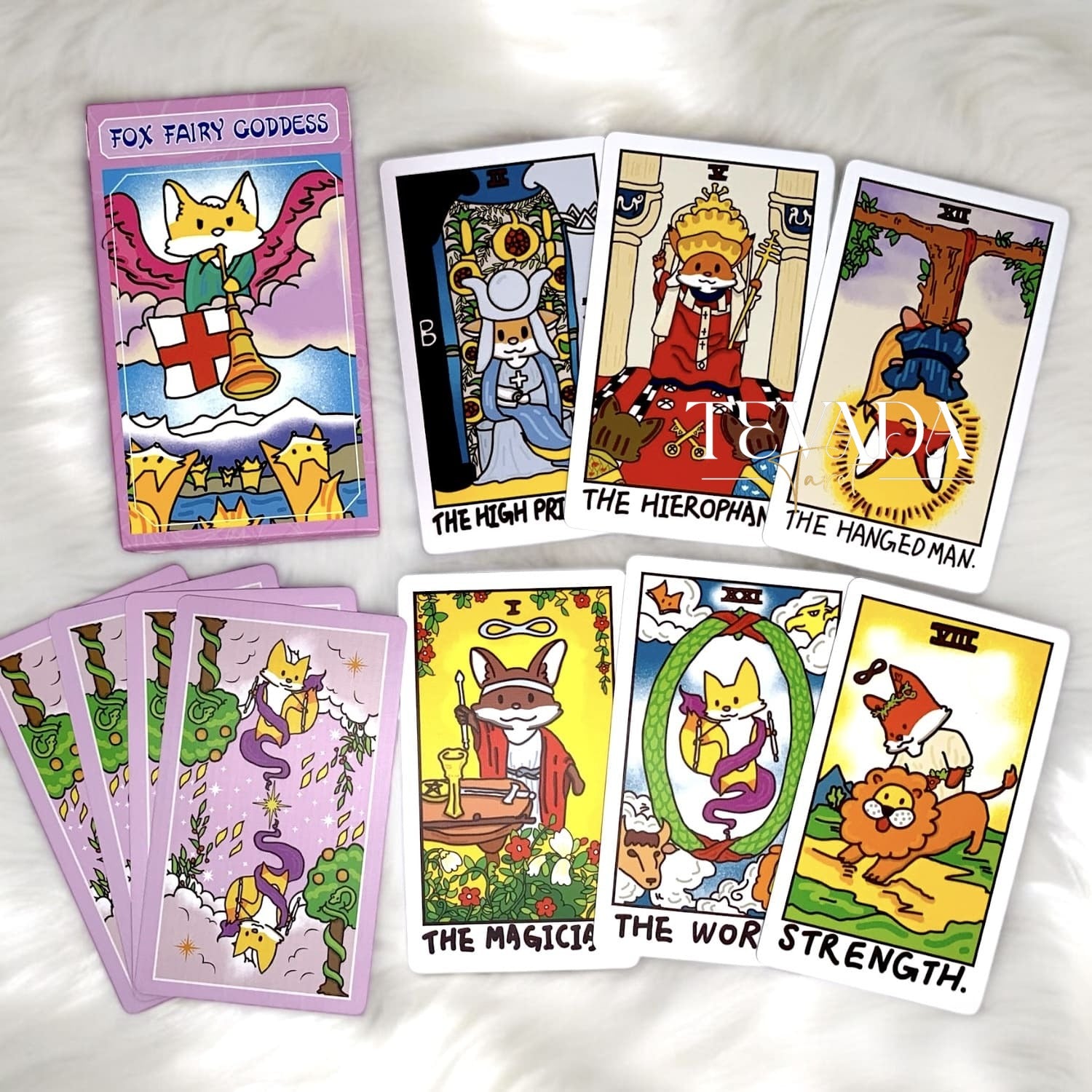 Fox-tastic Tarot!  78 cards of playful wisdom &amp; enchanting art. Connect with your intuition &amp; embark on a magical journey of self-discovery. 