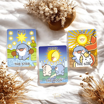 Dive into the FatShark Tarot Deck—a charming, cartoon-style tarot that blends clarity, intuition, and playful shark characters to bring joyful guidance to every reading.