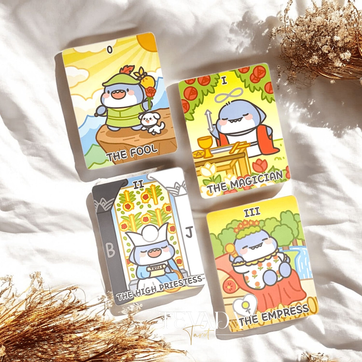 Dive into the FatShark Tarot Deck—a charming, cartoon-style tarot that blends clarity, intuition, and playful shark characters to bring joyful guidance to every reading.