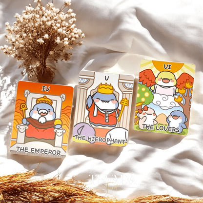 Dive into the FatShark Tarot Deck—a charming, cartoon-style tarot that blends clarity, intuition, and playful shark characters to bring joyful guidance to every reading.