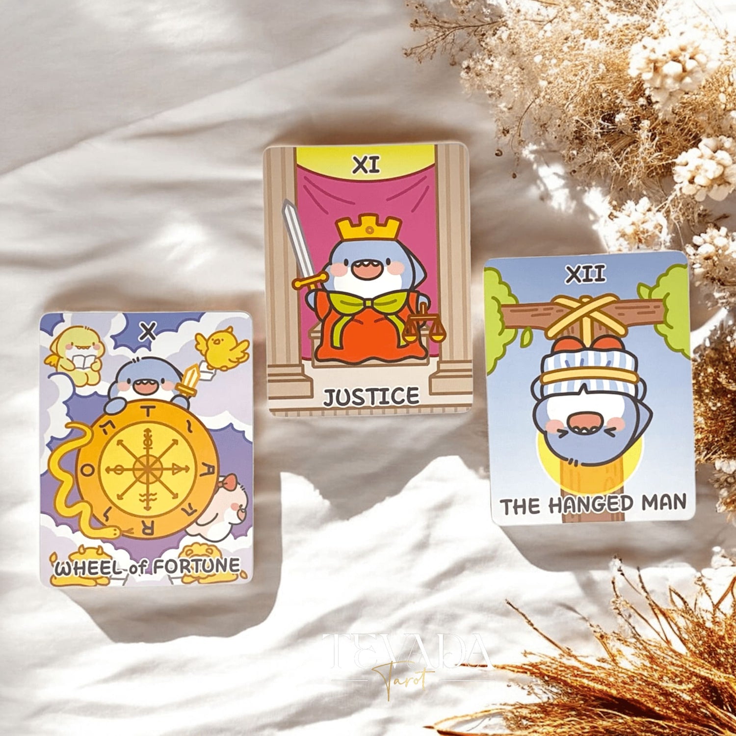 Dive into the FatShark Tarot Deck—a charming, cartoon-style tarot that blends clarity, intuition, and playful shark characters to bring joyful guidance to every reading.