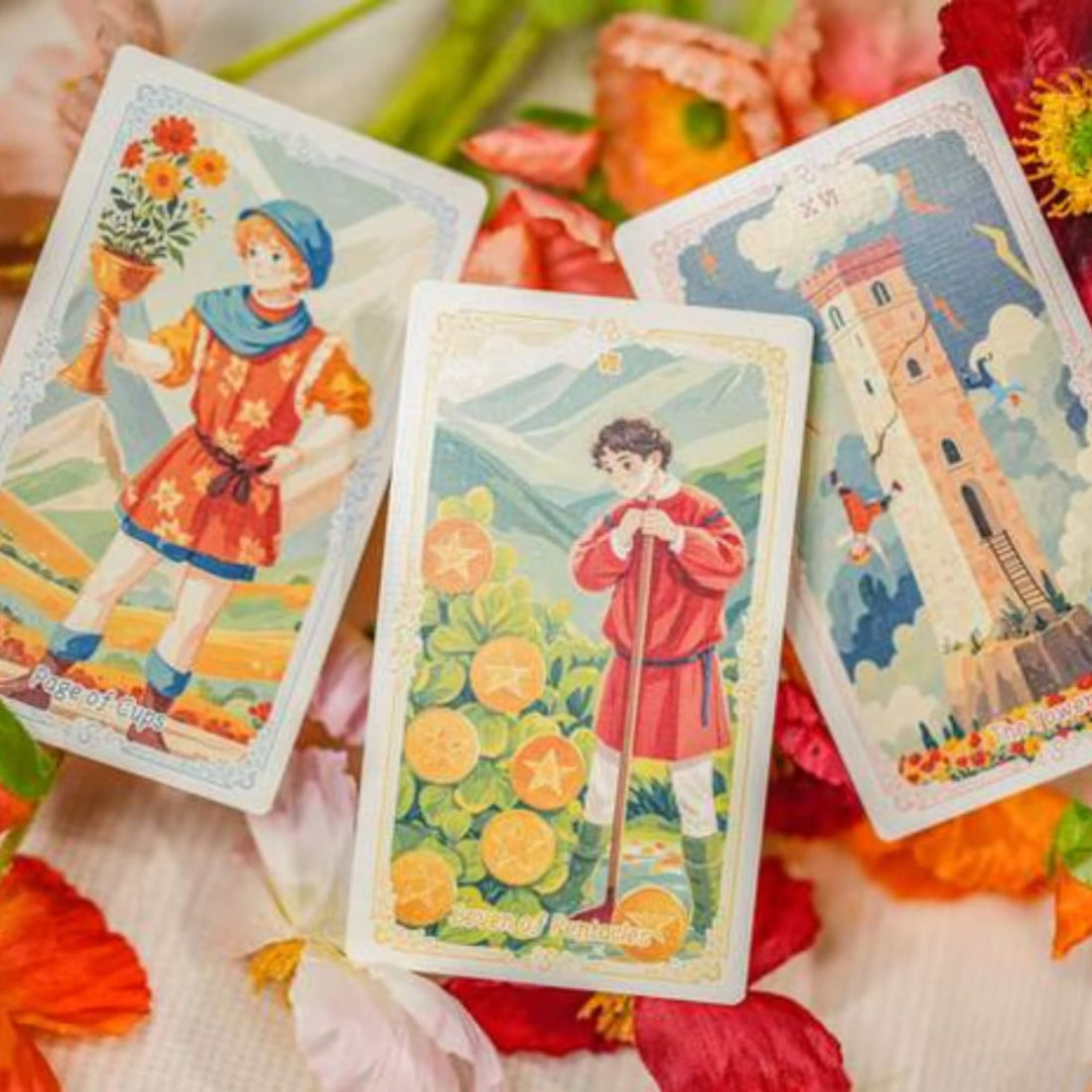 Discover Flower Spirit Tarot—a 78-card deck that blends vibrant, storybook art with the healing energy of flowers. Perfect for intuitive guidance, growth, and clarity.