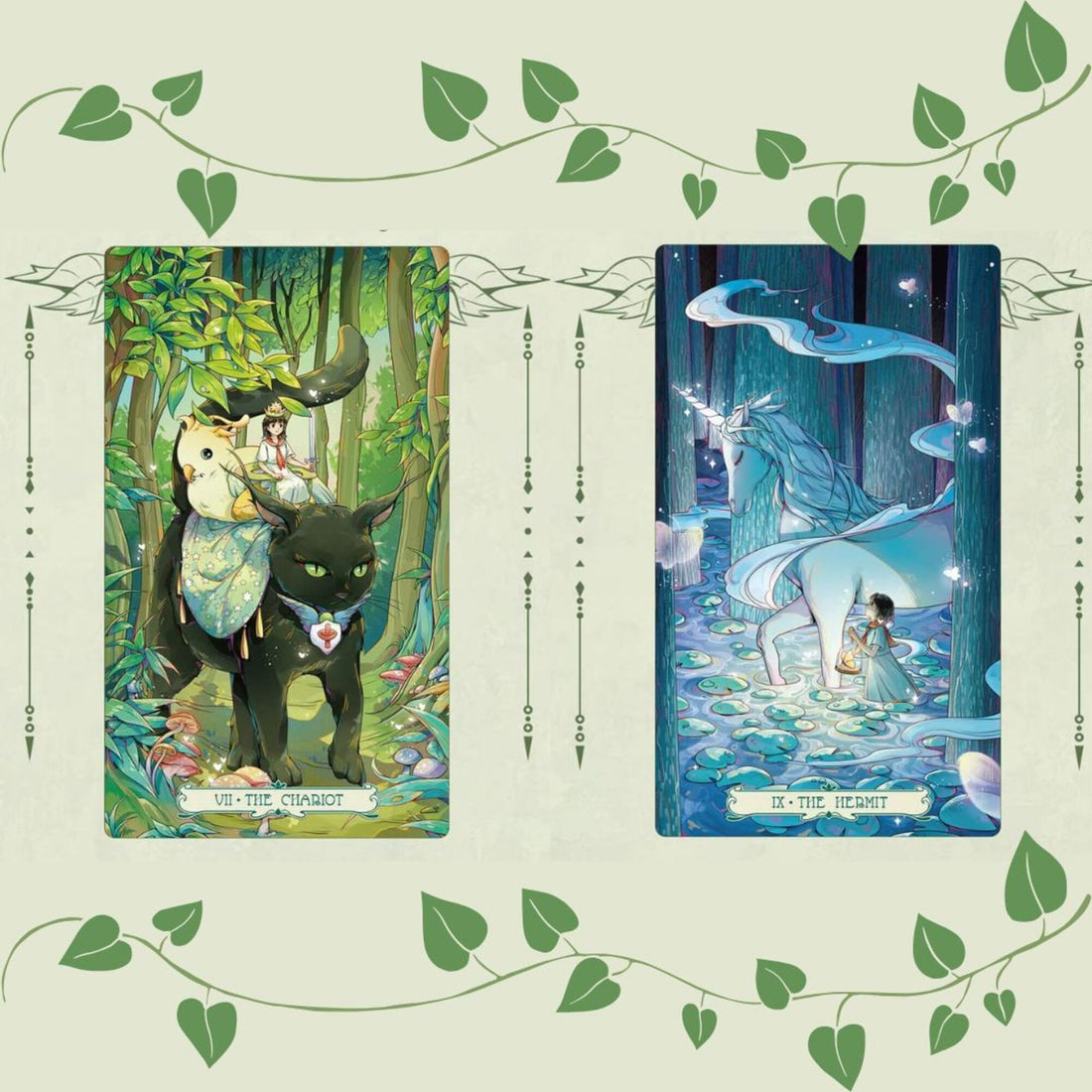 Unlock intuitive magic with the Forest Spirit Imprint Tarot. This 78-card fairy-inspired deck weaves a dreamlike realm of guidance, divination, and personal growth through stunning artistry.