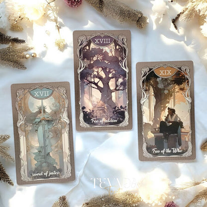 Discover the Four Seasons Garden Tarot, a 78-card divination deck blending seasonal imagery and intuitive symbolism for clarity, insight, and spiritual guidance.