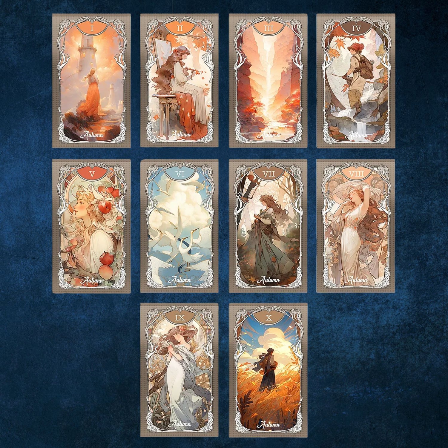 Discover the Four Seasons Garden Tarot, a 78-card divination deck blending seasonal imagery and intuitive symbolism for clarity, insight, and spiritual guidance.