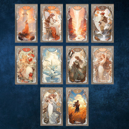 Discover the Four Seasons Garden Tarot, a 78-card divination deck blending seasonal imagery and intuitive symbolism for clarity, insight, and spiritual guidance.