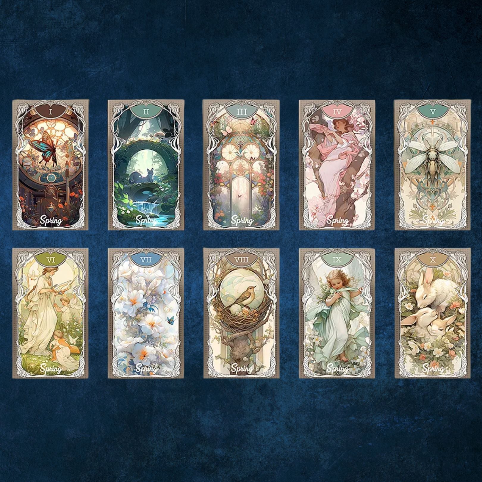 Discover the Four Seasons Garden Tarot, a 78-card divination deck blending seasonal imagery and intuitive symbolism for clarity, insight, and spiritual guidance.