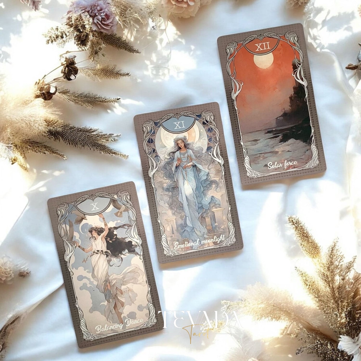 Discover the Four Seasons Garden Tarot, a 78-card divination deck blending seasonal imagery and intuitive symbolism for clarity, insight, and spiritual guidance.