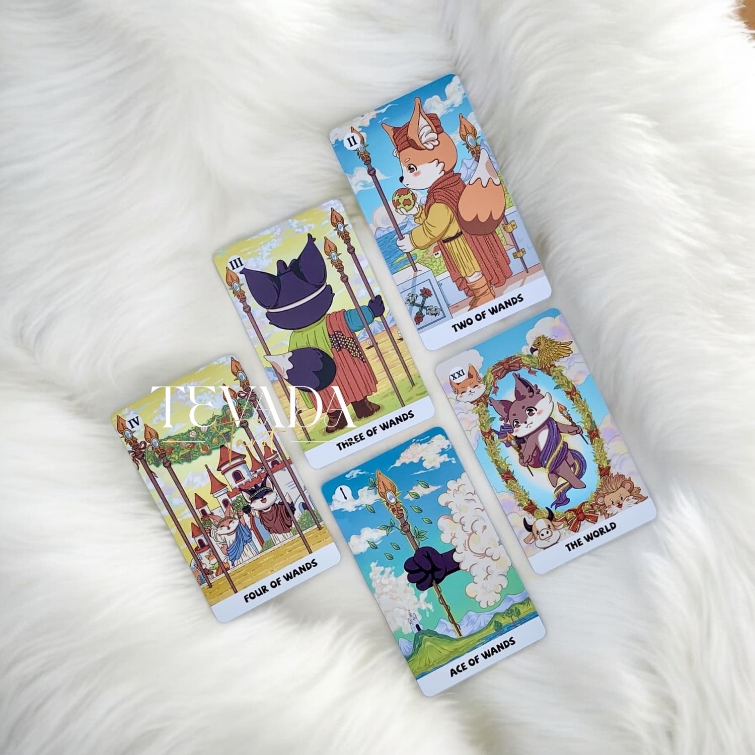 Discover the magical Fox in Eden Garden POCKET Tarot Deck. 78 beautifully illustrated cards offer divine guidance and wisdom. Perfect for intuitive readings and personal growth. Explore now!