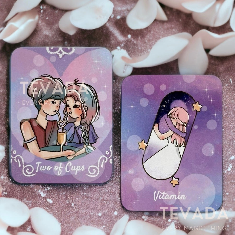 Unleash your inner magic with the Galaxy of Tons of Luck Tarot & Oracle deck! Pocket-sized and filled with pink vibe girl energy, it's the ultimate cute tarot card set for intuitive readings