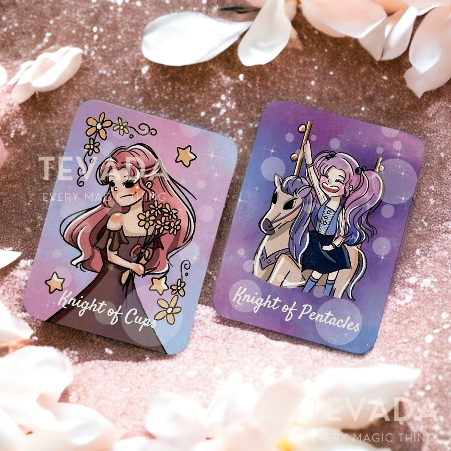 Unleash your inner magic with the Galaxy of Tons of Luck Tarot &amp; Oracle deck! Pocket-sized and filled with pink vibe girl energy, it&