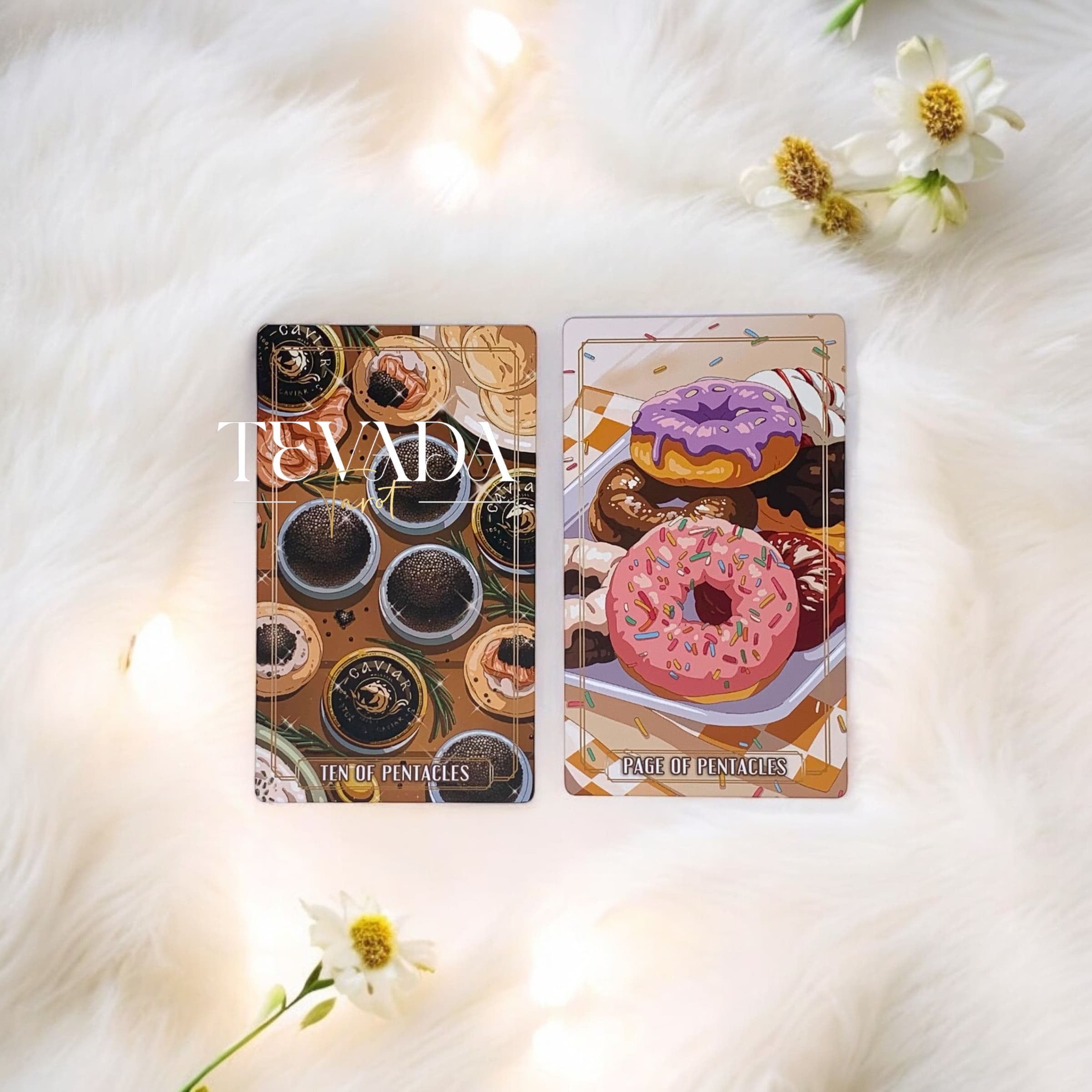 Dive into Gourmet Tarot II LIMITED RED EDITION! Explore whimsical food-themed cards with vibrant red gilded edges. Perfect for self-discovery and adding a flavorful twist to your tarot practice.