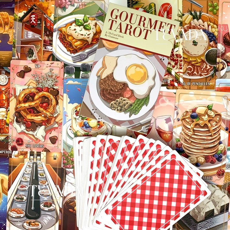 Hungry for guidance?  Gourmet Tarot is a playful twist on tarot, using food imagery to reveal your future &amp; inspire growth.  Dish up a delicious dose of divination!