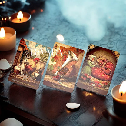 Discover the Grimms’ Oracle Deck—200 cards inspired by Grimm’s Fairy Tales that reveal intuitive guidance, timeless wisdom, and magical insight through storytelling and symbolism.