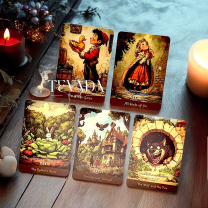 Discover the Grimms’ Oracle Deck—200 cards inspired by Grimm’s Fairy Tales that reveal intuitive guidance, timeless wisdom, and magical insight through storytelling and symbolism.