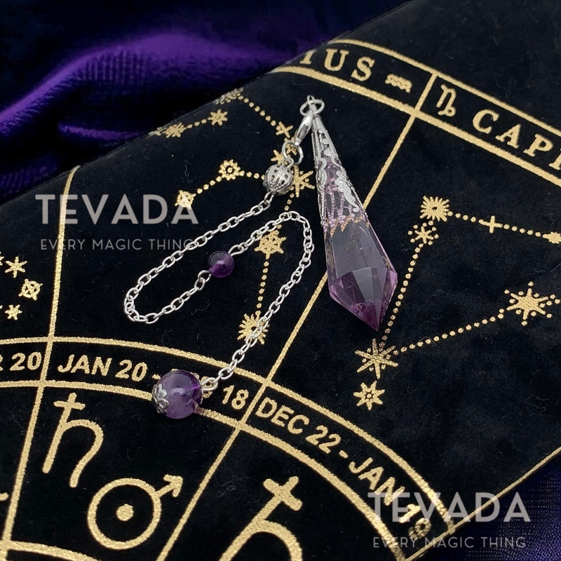 Find balance with the Healing Amethyst Crystal Pendulum. A tool for energy harmony and intuitive growth – your path to inner peace.