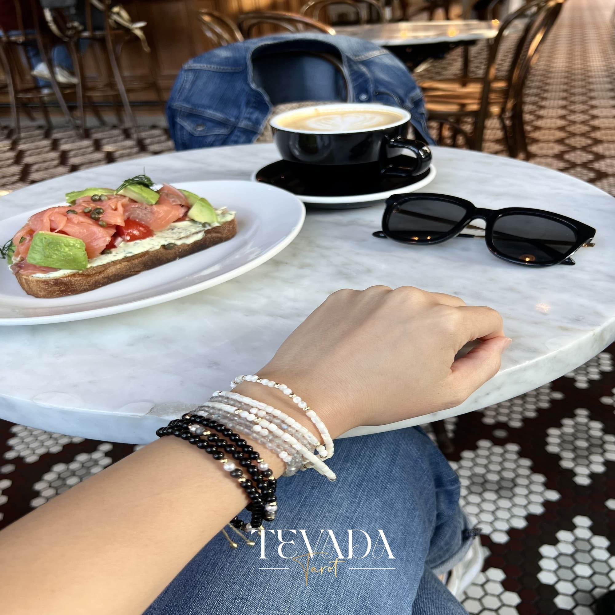 Handmade healing crystal bracelet in 3 designs for protection, intuition, and emotional balance. Crafted with obsidian, moonstone, and shell stone for spiritual rituals or daily wear.