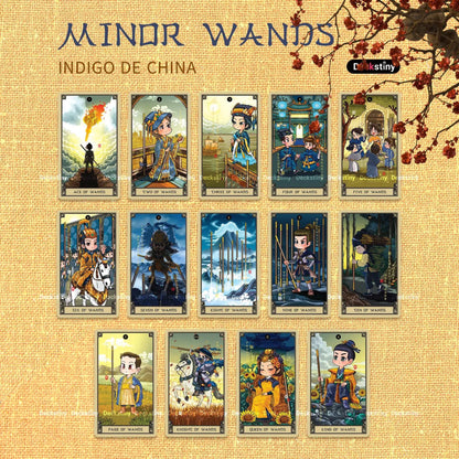 Discover the Indigo de China Tarot — a magical 78-card deck inspired by Chinese mythology, blending art, wisdom, and intuition to guide your spiritual growth and divination journey.