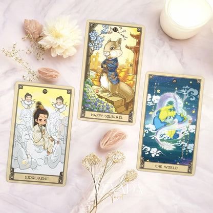 Discover the Indigo de China Tarot — a magical 78-card deck inspired by Chinese mythology, blending art, wisdom, and intuition to guide your spiritual growth and divination journey.