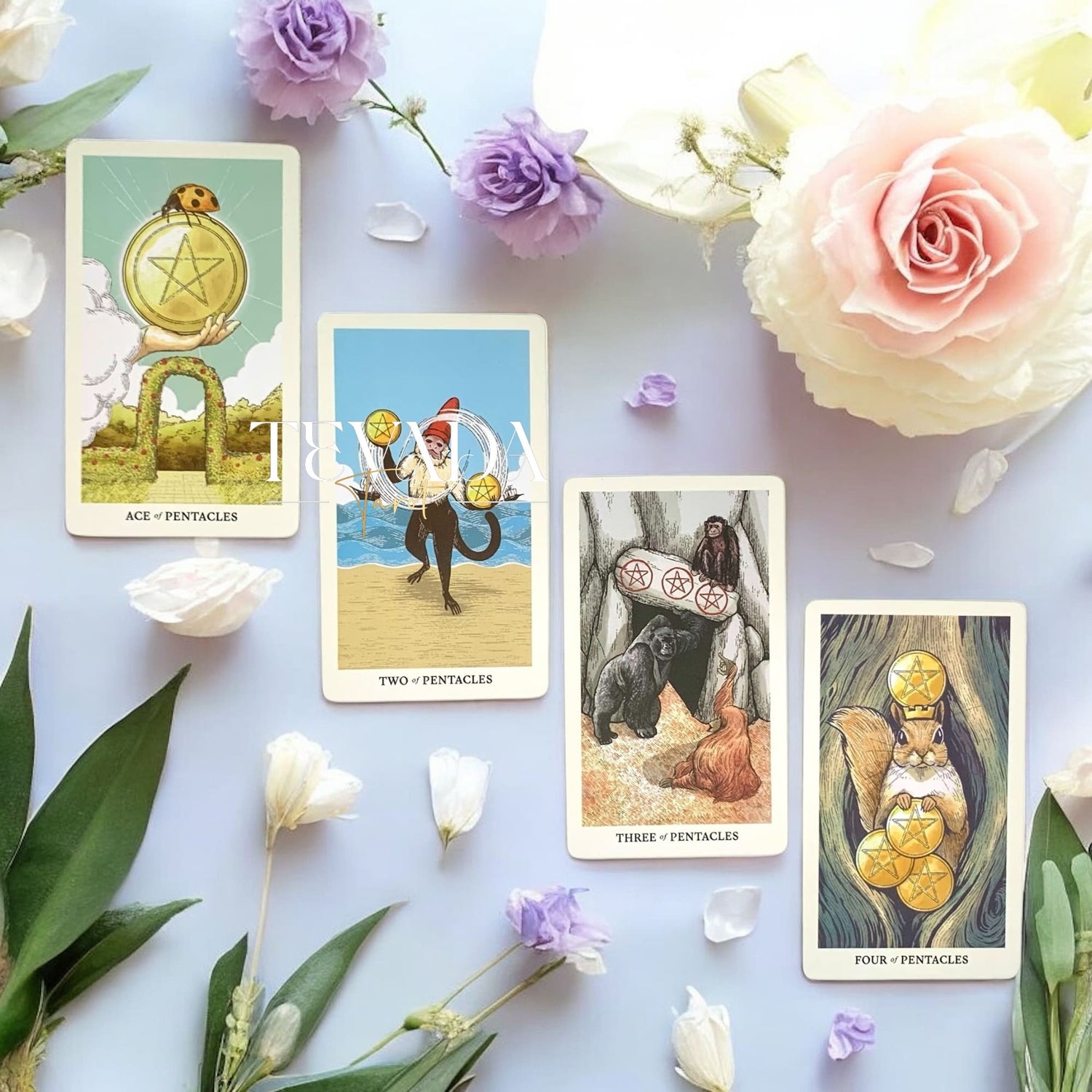 Embark on a journey of self-discovery and spiritual enlightenment with the Into the Wild Tarot &amp; Oracle Deck. With stunning illustrations of animals in the wild and a unique blend of tarot and oracle cards.