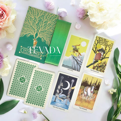 Embark on a journey of self-discovery and spiritual enlightenment with the Into the Wild Tarot &amp; Oracle Deck. With stunning illustrations of animals in the wild and a unique blend of tarot and oracle cards.
