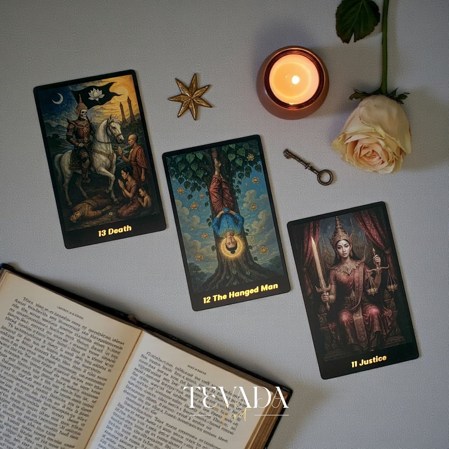 Discover the Journey Back In Time Tarot — a 78-card deck inspired by Thai mythology, blending ancient wisdom and intuitive artistry for magical, soul-guided readings.