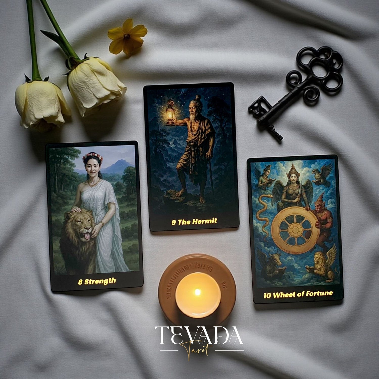 Discover the Journey Back In Time Tarot — a 78-card deck inspired by Thai mythology, blending ancient wisdom and intuitive artistry for magical, soul-guided readings.