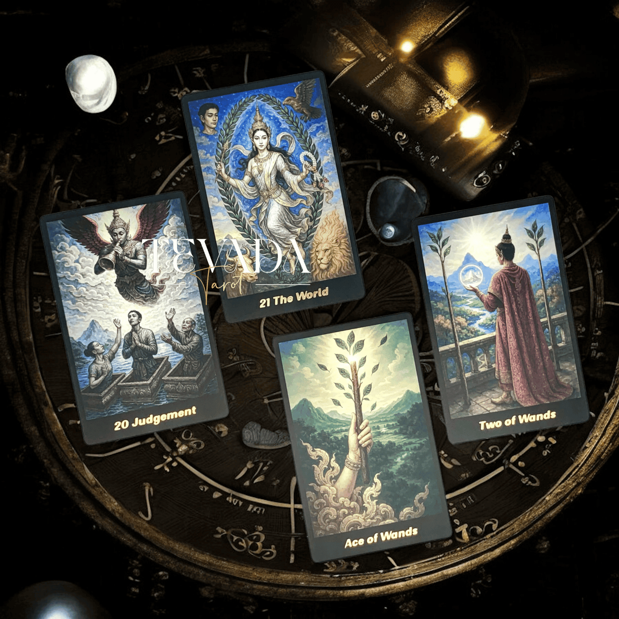 Discover the Journey Back In Time Tarot — a 78-card deck inspired by Thai mythology, blending ancient wisdom and intuitive artistry for magical, soul-guided readings.
