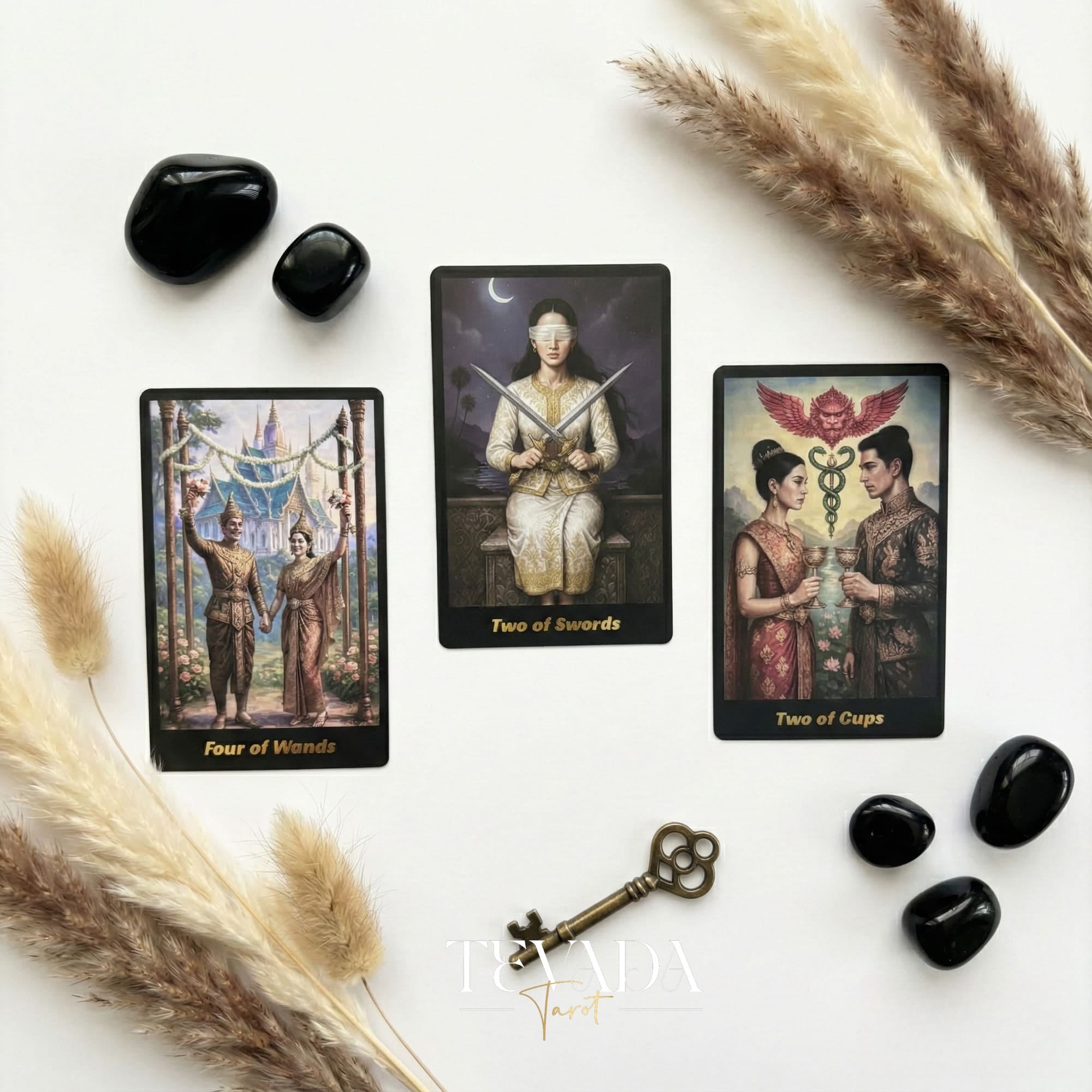 Discover the Journey Back In Time Tarot Deck, featuring stunning ancient Thai artistry. A unique, Rider-Waite inspired set for daily wisdom and clarity.