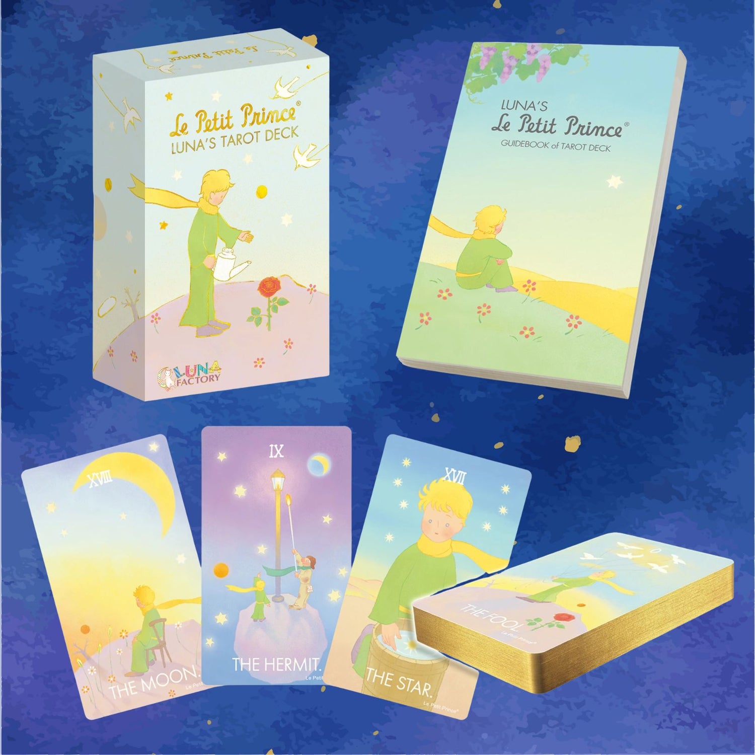 Discover the intuitive magic of Le Petit Prince Luna’s Tarot Deck. A gentle 78-card storybook-style deck offering clarity, guidance, and heartfelt insight for readers of all levels.