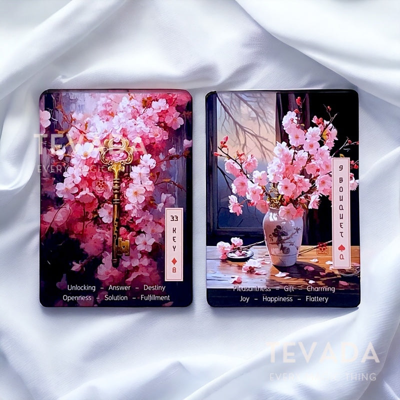 Explore self-discovery &amp; guidance with the Le Sakura Lenormand. This unique oracle infuses the Lenormand system with Japanese symbolism for intuitive readings &amp; captivating insights ✨