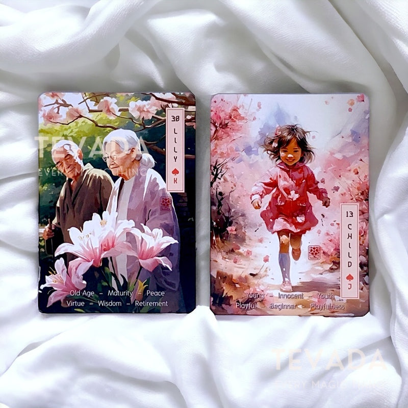 Explore self-discovery &amp; guidance with the Le Sakura Lenormand. This unique oracle infuses the Lenormand system with Japanese symbolism for intuitive readings &amp; captivating insights ✨