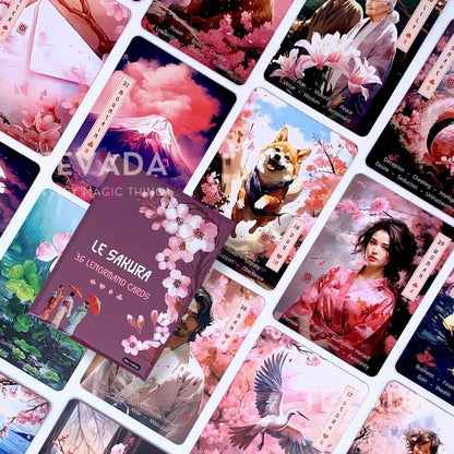 Explore self-discovery &amp; guidance with the Le Sakura Lenormand. This unique oracle infuses the Lenormand system with Japanese symbolism for intuitive readings &amp; captivating insights ✨