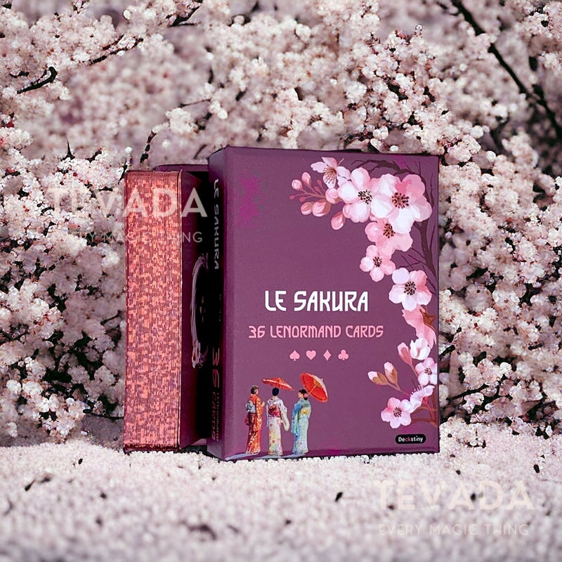 Explore self-discovery &amp; guidance with the Le Sakura Lenormand. This unique oracle infuses the Lenormand system with Japanese symbolism for intuitive readings &amp; captivating insights ✨