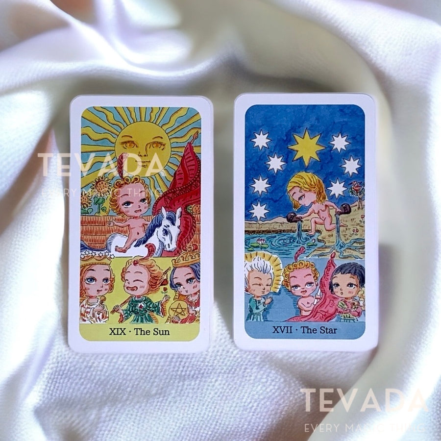 Unlock your intuition with the Little Theater Tarot—a whimsical 78-card deck. Dive into its unique storytelling approach, where Major Arcana cards are enriched by three supporting characters!
