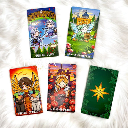 Discover the Lost Fairy Tarot, a stunning 78-card deck in pixel art, blending elven magic and fairyland mysteries. Perfect for intuitive readings, self-discovery, and enchanted guidance.