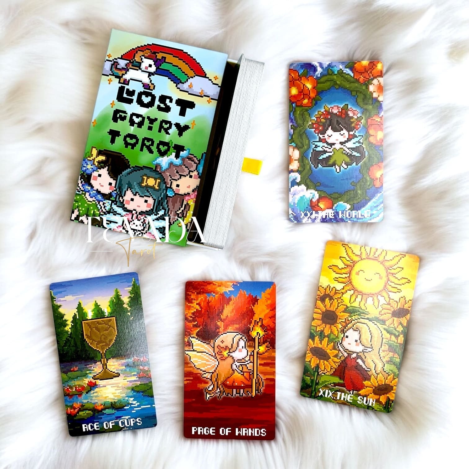 Discover the Lost Fairy Tarot, a stunning 78-card deck in pixel art, blending elven magic and fairyland mysteries. Perfect for intuitive readings, self-discovery, and enchanted guidance.