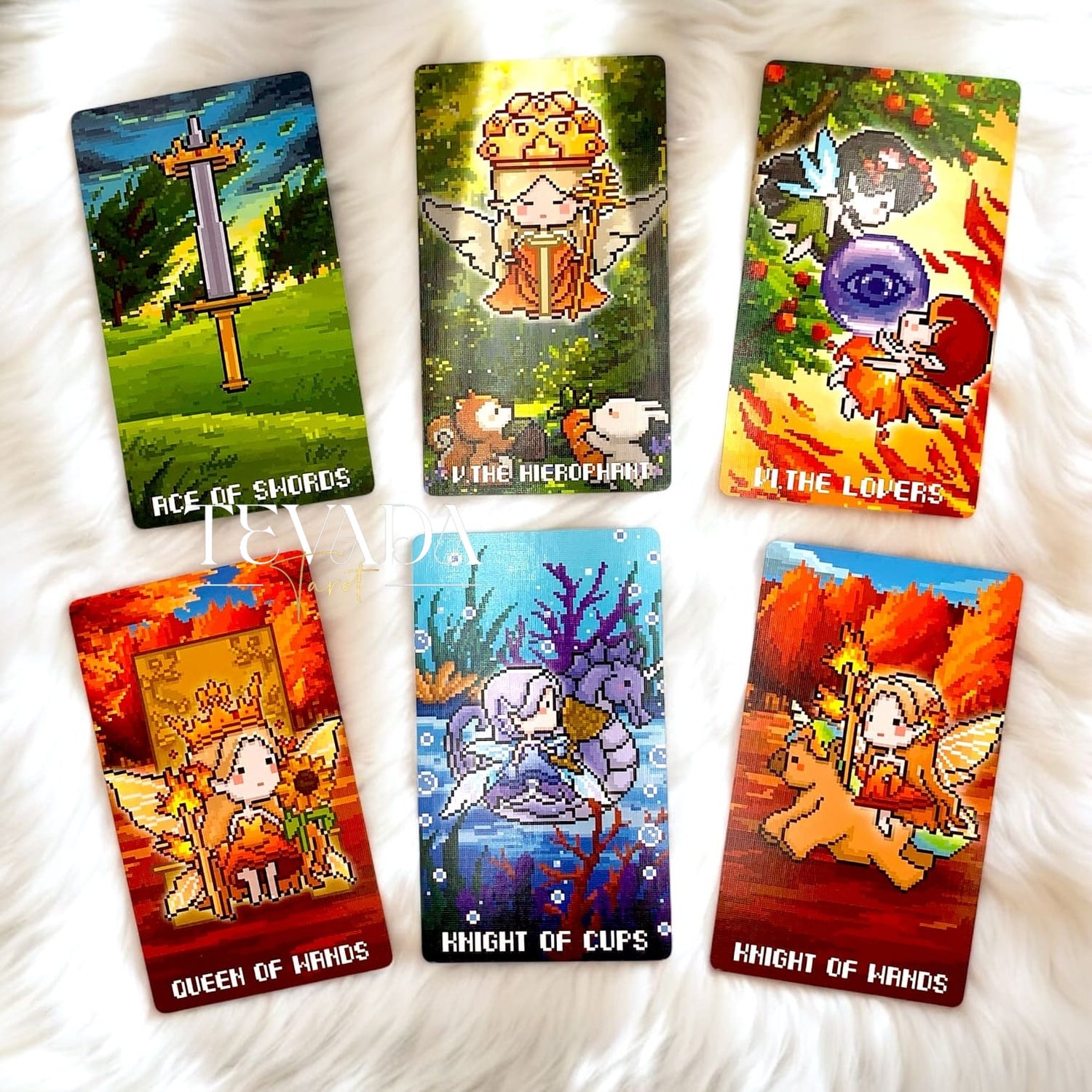 Discover the Lost Fairy Tarot, a stunning 78-card deck in pixel art, blending elven magic and fairyland mysteries. Perfect for intuitive readings, self-discovery, and enchanted guidance.