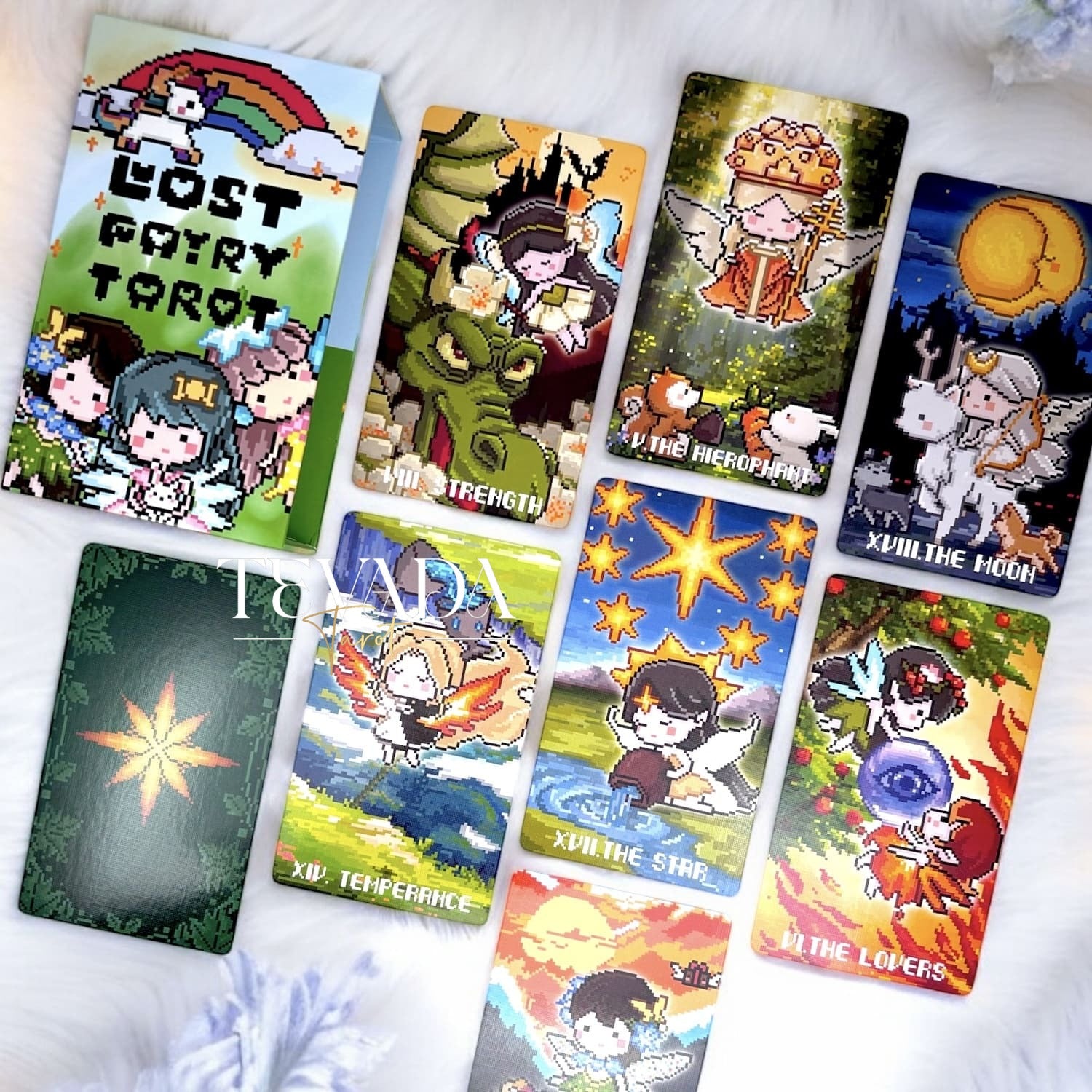 Discover the Lost Fairy Tarot, a stunning 78-card deck in pixel art, blending elven magic and fairyland mysteries. Perfect for intuitive readings, self-discovery, and enchanted guidance.