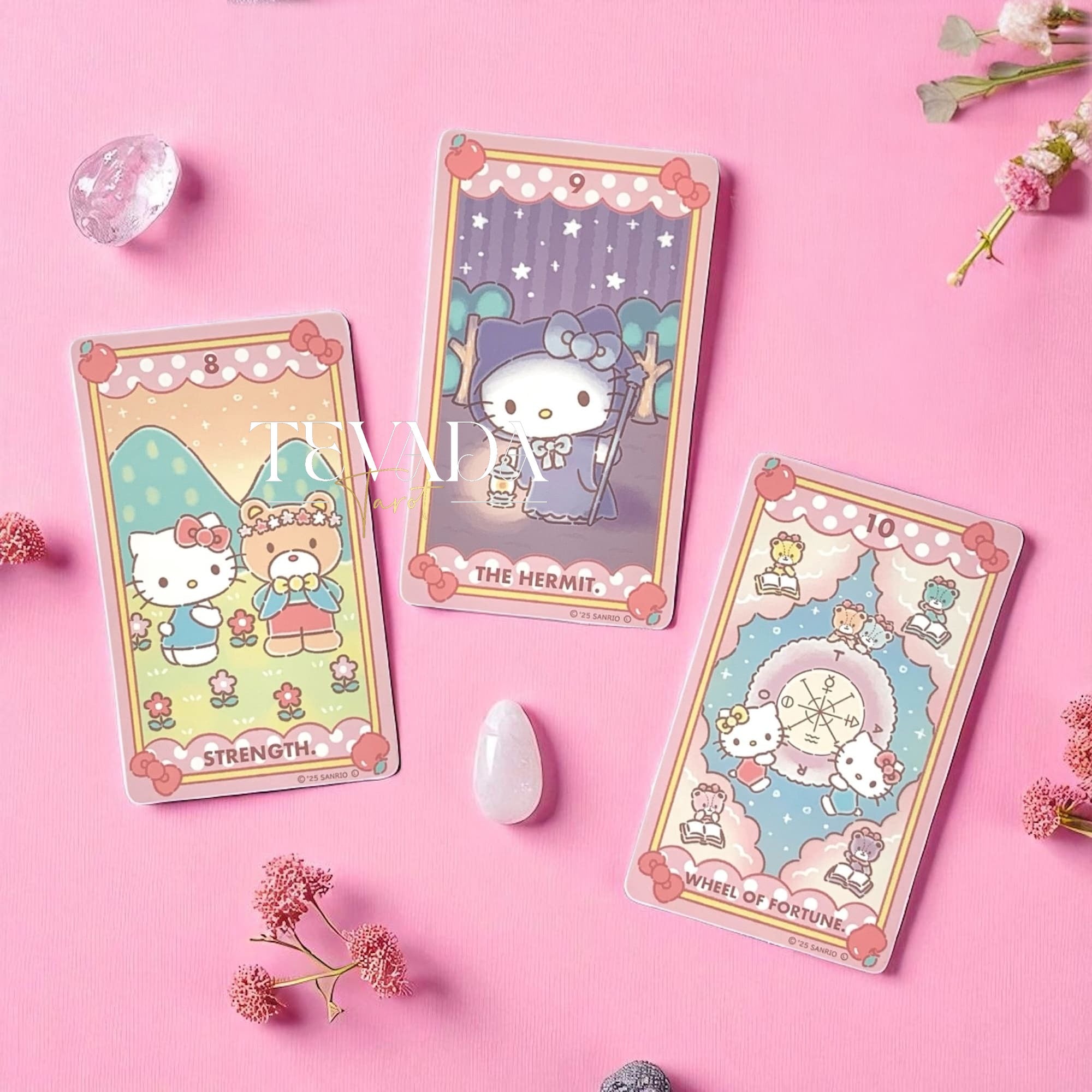 Discover Luna’s Hello Kitty Tarot—78 charming cards with a full-color guidebook. Perfect for beginners or collectors seeking intuitive readings, healing, and magical self-discovery.